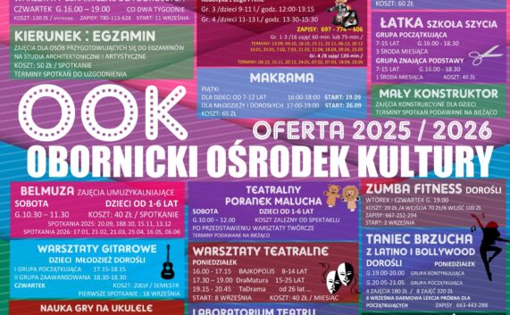 Oferta Obornickiego Ośrodka Kultury 2025/2026